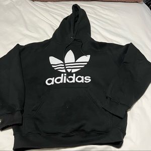 Adidas hoodie black logo